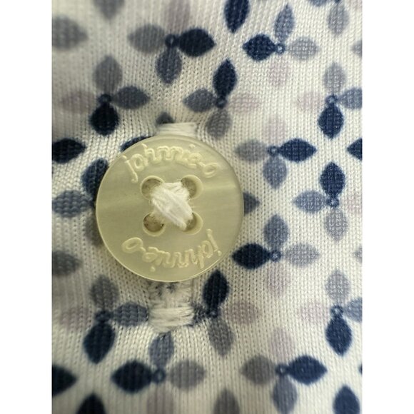 Johnnie-O Mens Polo Shirt Preston Trail Golf Club Size Medium Performance Print - Picture 5 of 9